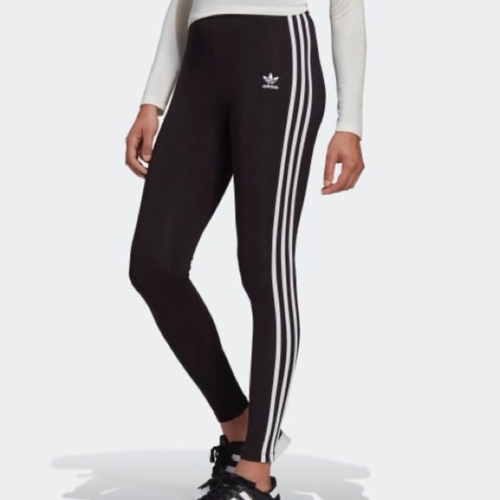NWOT ADIDAS ORIGINALS | Black Classic 3 Stripes Leggings